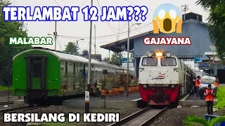 belum pernah terjadi ka malabar bisa bersilang dengan ka gajayana gara gara terlambat paraaaahh