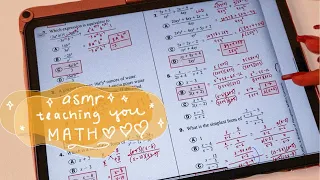 ASMR Teaching you math to help you fall asleep