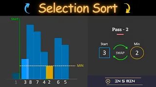 SELECTION SORT in 5min Animation with Code ASMR