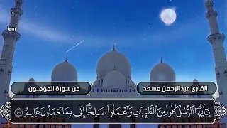 سورة المؤمنون للقارئ عبدالرحمن مسعد 