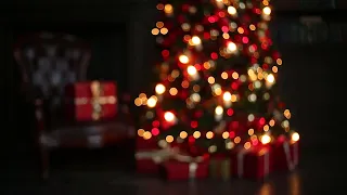 christmas tree bokeh lights 4k relaxing screensaver