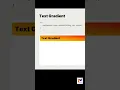 Text gradient in css
