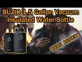 BUZIO 1 5 Gallon Vacuum Insulated Water Bottle Stainless Steel Water Jug with Handle QUICK REVIEW