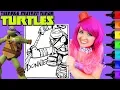 Coloring Donatello Ninja Turtles TMNT Coloring Page Prismacolor Markers KiMMi THE CLOWN