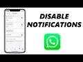 Download Lagu How To Disable WhatsApp Notifications on iPhone / iPad