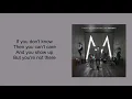 Maroon 5 - Nothing Lasts Forever (Lyrics)