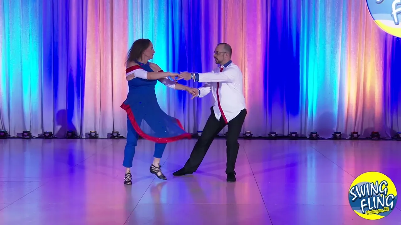 Swing Fling 2023 ProAm Spotlight Carol Moskowitz with Gregory Rollinscott