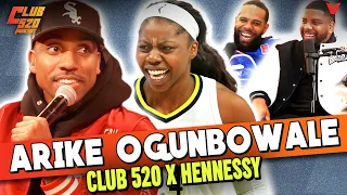 Arike Ogunbowale and Jeff Teague on Curry vs Ionescu top 5 hoopers ALL TIME Club 520 x Hennessy