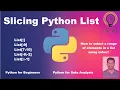Slicing Python List P15 to Slice Python Lists