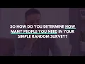 Sample Size Calculation For Simple Random Surveys