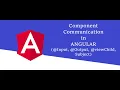 Angular component communication Angular Tutorial