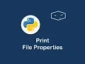 print file properties in python