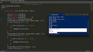 Program to Add Two Matrices in Java Java Programming