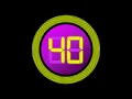 40 Second Countdown Timer with clock Ticking sound Finish alarm beep