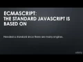 02 JavaScript Aside JS Engines and The ECMAscript Specification