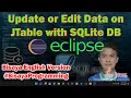 How to Update or Edit Data on the JTable with SQLite Database in Java Eclipse - Bisaya Programming