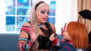 liv morgan s deadly chucky encounter behind the scenes
