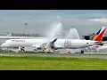 Lagu 🇵🇭FIRST Philippine Airlines A350-1000 in Manila with WATER SALUTE! ✈️