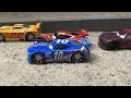 NASCAR Darlington 2020 Kyle Busch turns Chase Elliot but remade with Disney Pixar Cars