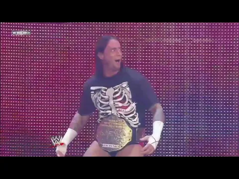 Download MP3 Cm Punk's first Entrance as World Heavyweight Champion (RAW, June 30, 2008)