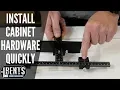 Install Cabinet Hardware Fast and Easy - True Position Tools Cabinet Hardware Jig