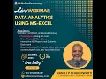 Webinar Data Analytics using MS-Excel Manoj Chakerwarti