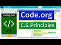 Code org Lesson 7 Project Designing an App Part 2 Answer Tutorial Unit 3 CS Principles
