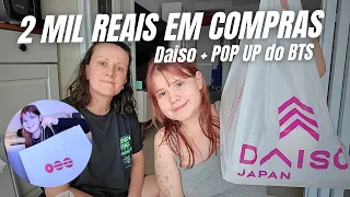 TUDO QUE COMPREI na DAISO JAPAN e NA POP UP DO BTS pro MEU QUARTO
