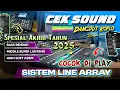 CEK SOUND DANGDUT KOPLO TERARU SPESIAL AKHIR TAHUN 2025 ( AUDIO JERNIH BANGET )