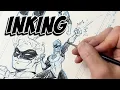 DC S Green Lantern traditional inking process inks