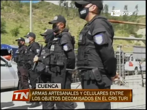 Armas artesanales y celulares entre los objetos decomisados en el CRS Turi