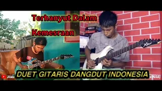 terhanyut dalam kemesraan guitar cover by jiloen lead feat hendar