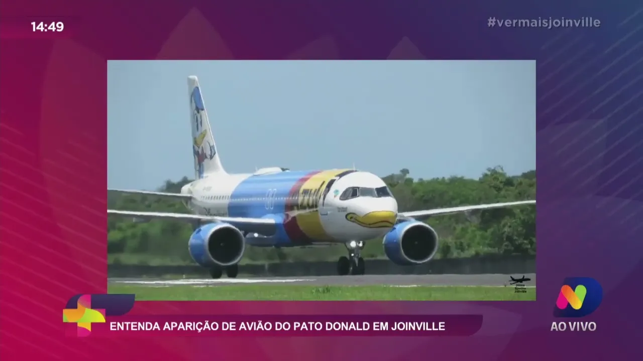 Entenda aparição de avião do Pato Donald em Joinville