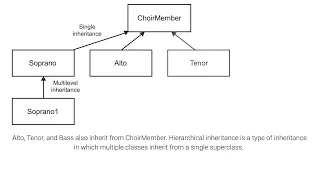 Hierarchial organization and types of inheritance ch 13 7