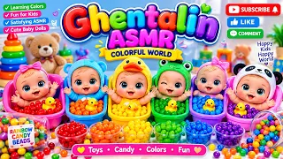 Sorting Colorful Candy with Baby Dolls