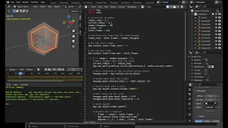 Python Scripting in Blender Animating For Loops