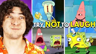 Try Not To Laugh Challenge Funniest SpongeBob Clips