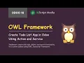 OWL Javascript Framework - Action and Service Todo List App