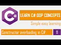 Constructor overloading in c OOP in C Part-11 C OOP Bangla Tutorial