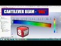 STATIC ANALYSIS OF CANTILEVER BEAM IN SOLIDWORKS