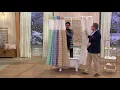EZ ON by Hookless Ogee Print Design Shower Curtain with Liner on QVC