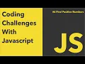 Find Positive Numbers In Array Coding Challenges With Javascript