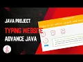 Typing Speed Test Website Demo Java Servlets HTML CSS JS