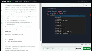 Hackerrank Python Solution Collections - Python Company Logo