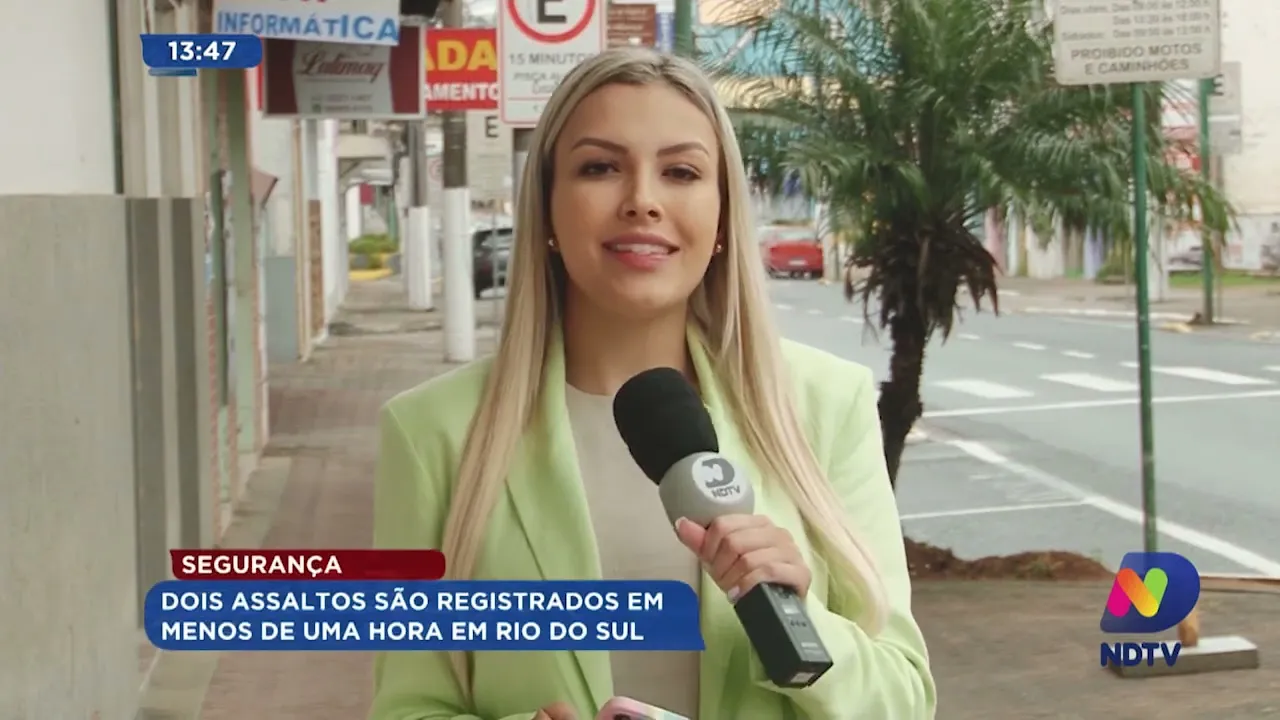 Segurança: dois assaltos são registrados em menos de uma hora em Rio do Sul