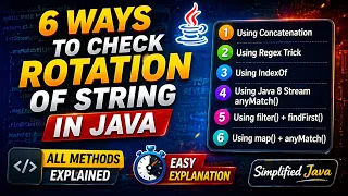 Check If One String Is Rotation of Another Java 8 Tricky Interview Coding Question