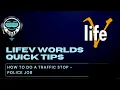 Quick Tips - Police Job How To Do A Traffic Stop How to pull over NPCs