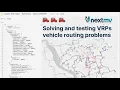An introduction to solving and testing vehicle routing problems VRPs