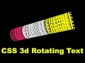 CSS 3d Rotating Text animation CSS 3d animation effect CSS animation tutorial Cyber Warriors