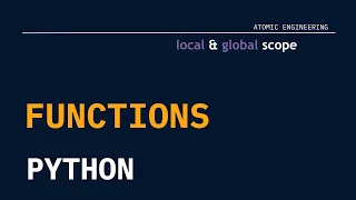 Functions in Python Default Parameters Scope of Variables Return values